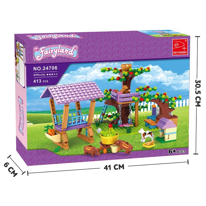 Конструктор &laquo;Ферма девчонок&raquo;, 413 деталей