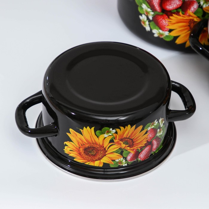 Набор кастрюль &laquo;Даша-1&raquo;, 3 предмета: 1,5 л, 2,3 л, 3 л, индукция