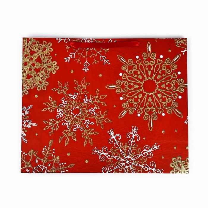 Пакет подарочный новогодний ламинированный «Новогоднее великолепие», XL 49 х 40 х 19 см, Новый год Пакет подарочный новогодний ламинированный «Новогоднее великолепие», XL 49 х 40 х 19 см, Новый год