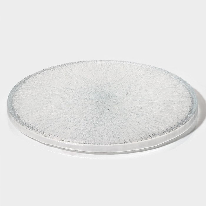 Блюдо стеклянное сервировочное с бортиком «Нуук», d=32 см Блюдо стеклянное сервировочное с бортиком «Нуук», d=32 см