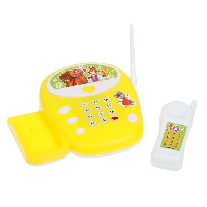 Музыкальный телефончик «Любимые сказки», русская озвучка, цвет жёлтый Музыкальный телефончик «Любимые сказки», русская озвучка, цвет жёлтый