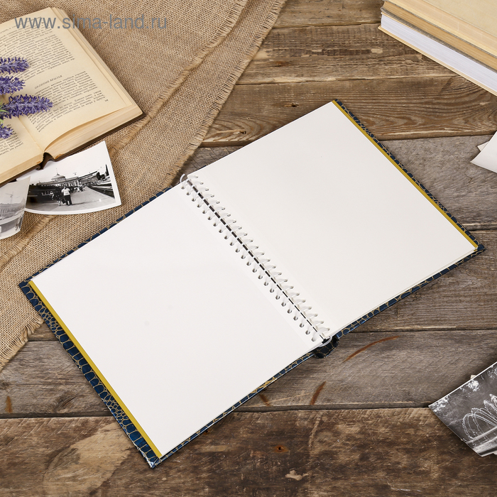 Фотоальбом магнитный 20 листов Фотоальбом магнитный 20 листов "Питон с золотыми трещинками" МИКС 29х24,5х2 см