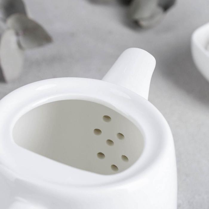 Чайник фарфоровый заварочный Wilmax, 650 мл, цвет белый Чайник фарфоровый заварочный Wilmax, 650 мл, цвет белый