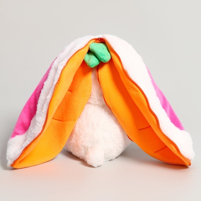 Мягкая игрушка «Зайка-морковка», 35 см, на молнии Мягкая игрушка «Зайка-морковка», 35 см, на молнии