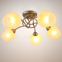 Люстра 1085/5SL 40Вт Е27 серебро 60х60х24 см BayerLux