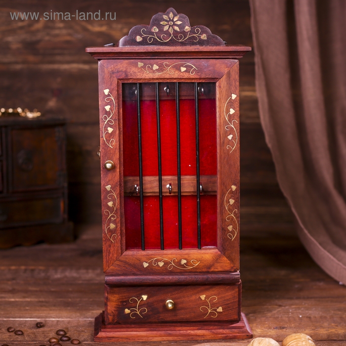 Ключница Ключница "Тайник" дерево 7х16х34 см