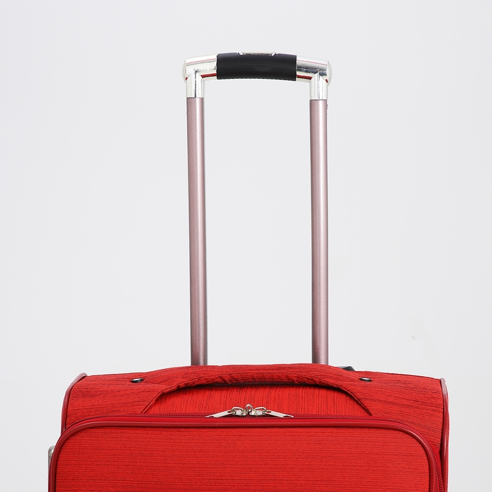 Чемодан средний 52 л (M), отдел на молнии, кодовый замок, с расширением, цвет красный Чемодан средний 52 л (M), отдел на молнии, кодовый замок, с расширением, цвет красный
