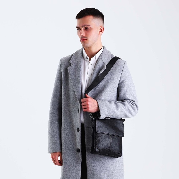 Сумка мужская, цвет чёрный Сумка мужская, цвет чёрный