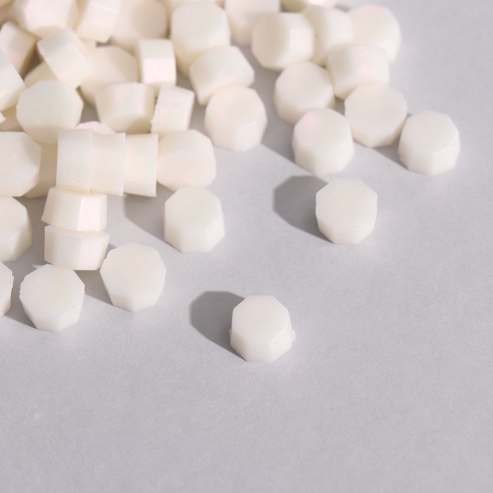 Сургуч в гранулах Сургуч в гранулах "Молочный" перламутр набор 100 капсул