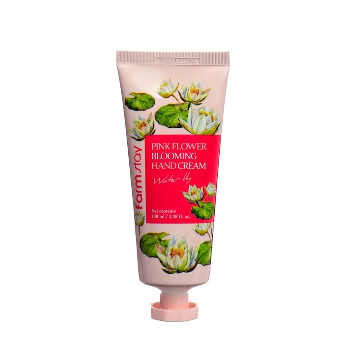 Крем для рук FarmStay Pink Flower Blooming Hand Cream Water Lily