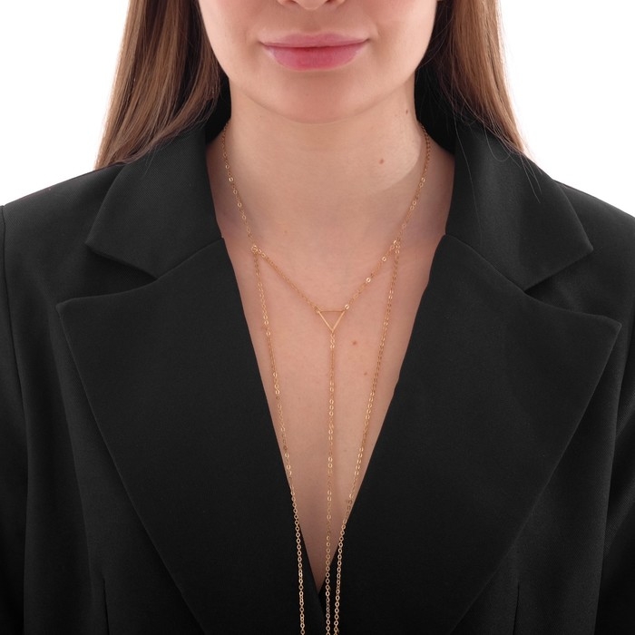 Портупея «Геометрия» треугольники, цвет золото Портупея «Геометрия» треугольники, цвет золото