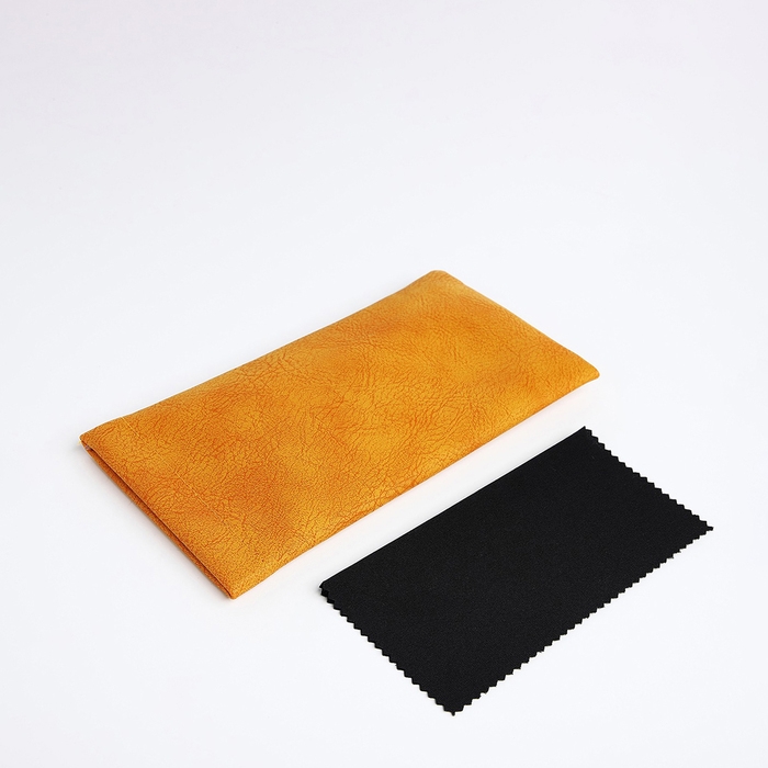 Чехол для очков на хлопушке, длина 17,5 см, цвет жёлтый Чехол для очков на хлопушке, длина 17,5 см, цвет жёлтый