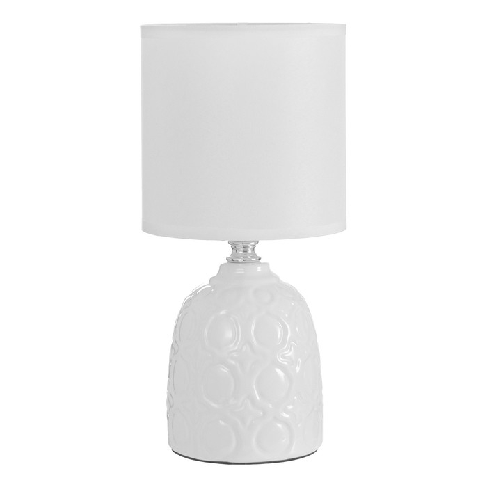 Настольная лампа Настольная лампа "Джастин" Е14 40Вт белый 13х13х25 см RISALUX