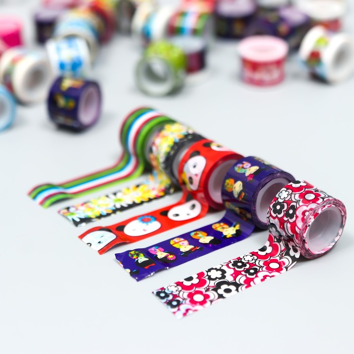 Клейкая лента пластик в банке (набор 40 шт) цвета МИКС, 1,2 смх2,8 м, 6,5х10х10 см Клейкая лента пластик в банке (набор 40 шт) цвета МИКС, 1,2 смх2,8 м, 6,5х10х10 см