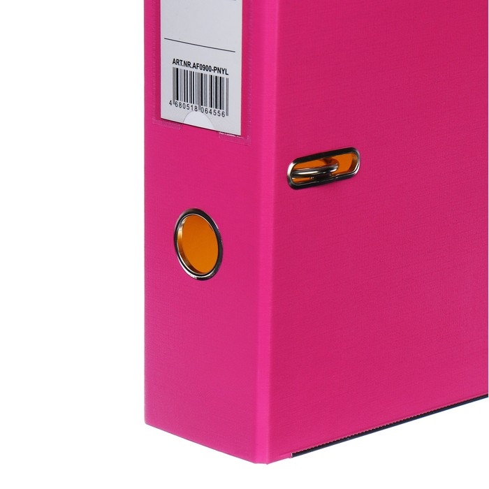 Папка-регистратор А4, 75 мм, Lamark, ПВХ, двухстороннее покрытие, металлическая окантовка, карман на корешок, собранная, розовый/желтый Папка-регистратор А4, 75 мм, Lamark, ПВХ, двухстороннее покрытие, металлическая окантовка, карман на корешок, собранная, розовый/желтый