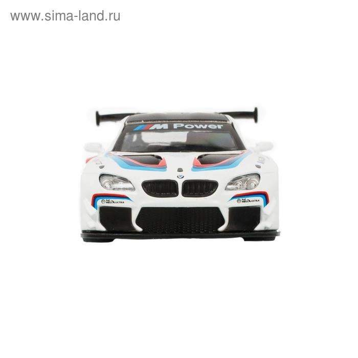 Машина металлическая BMW M6, 1:43, инерция, открываются двери, цвет белый Машина металлическая BMW M6, 1:43, инерция, открываются двери, цвет белый