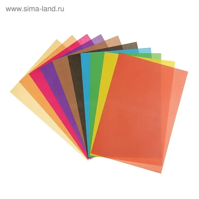 Бумага цветная А4, 10 листов, 10 цветов, газетная, в папке Бумага цветная А4, 10 листов, 10 цветов, газетная, в папке