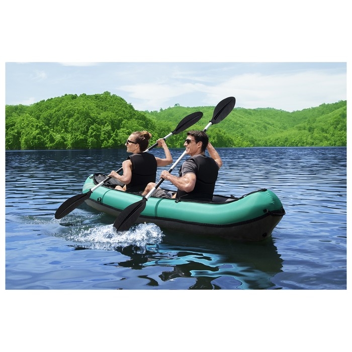 Байдарка, 330 х 86 см, 2 весла, ручной насос, 2 съёмных ребра, 2 сиденья, 1 сумка, ремкомплект, 65052 Bestway Байдарка, 330 х 86 см, 2 весла, ручной насос, 2 съёмных ребра, 2 сиденья, 1 сумка, ремкомплект, 65052 Bestway