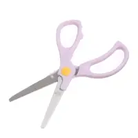 Ножницы 13 см, пластиковые ручки, закругленные концы, блистер, в картонной коробке, корпус МИКС