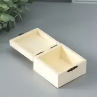 Шкатулка для росписи дерево &laquo;Квадрат&raquo;, 8&times;8&times;5 см, МИКС