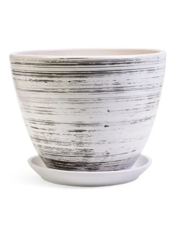 Горшок цветочный поддоном 8 л, керамика, День (М) Горшок цветочный поддоном 8 л, керамика, День (М)