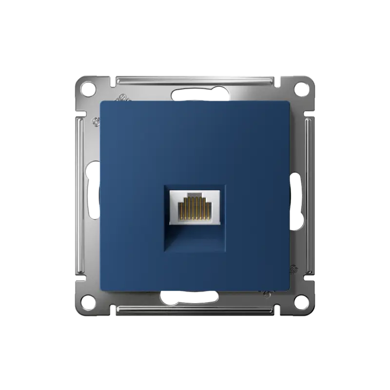 ATLASDESIGN РОЗЕТКА компьютерная RJ45, кат. 5Е, механизм, АКВАМАРИН
