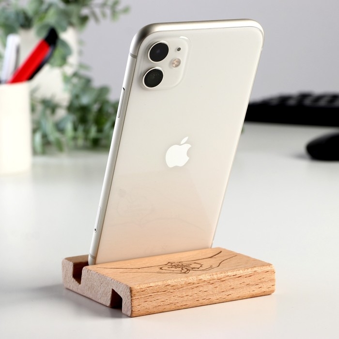 Подставка под телефон, планшет "Счастье начинается с тебя" 8х8х1,6 см