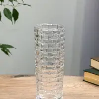 Ваза для цветов &laquo;Шерри&raquo;, кирпичики, 23.5&times;9.5 см, стекло, прозрачная