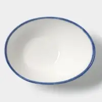 Салатник Magistro Blue Lagoon, 550 мл, 18.1&times;14.2 см, фарфор, белый