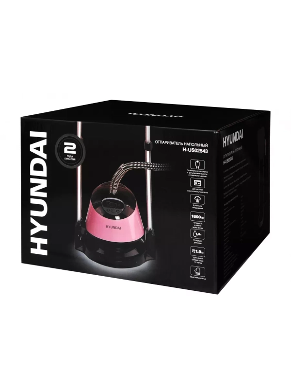 Отпариватель H-US02543 напольный розовый-черный Отпариватель H-US02543 напольный розовый-черный