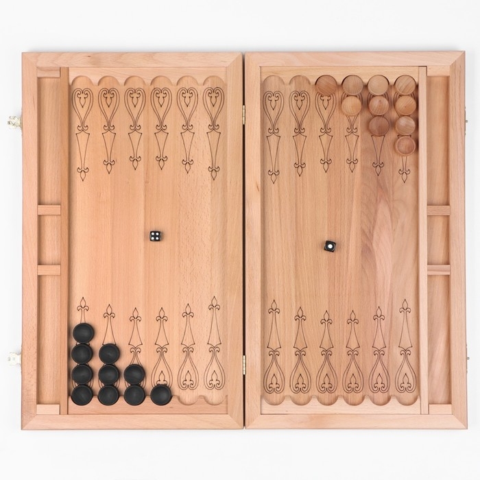 Нарды резные  Нарды резные "Россия", маркетри, буковая доска 50 x 59 см