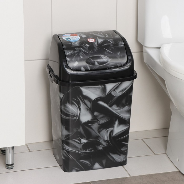 Ведро для мусора «Атлас», 18 л, цвет чёрный Ведро для мусора «Атлас», 18 л, цвет чёрный