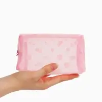 Косметичка дор Горох, сетка 18*7,5*10, отд на молнии, розовый Косметичка дор Горох, сетка 18*7,5*10, отд на молнии, розовый