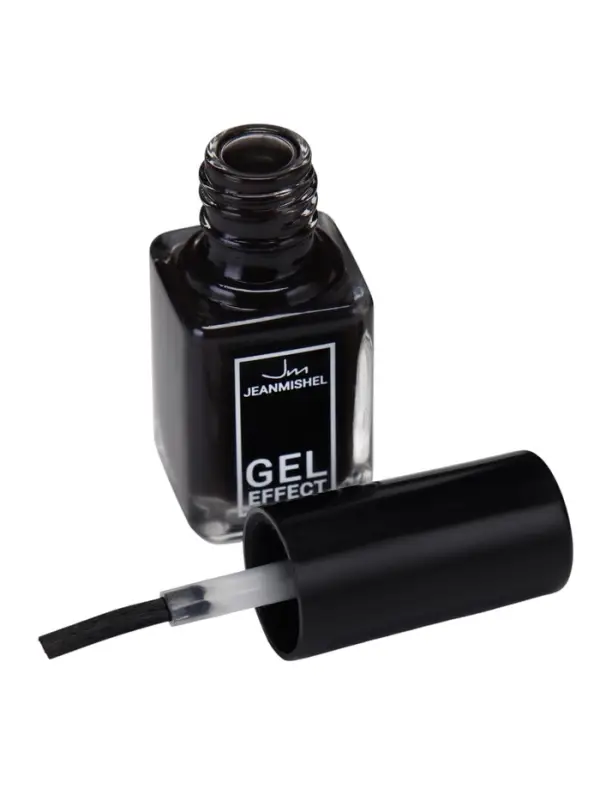Лак для ногтей с эффектом геля, Jeanmishel, тон 199, чёрный матовый, 6 мл