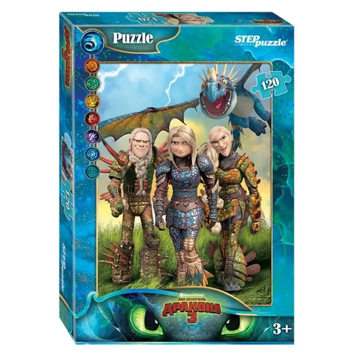 Пазл «Как приручить дракона - 3», 120 элементов Пазл «Как приручить дракона - 3», 120 элементов
