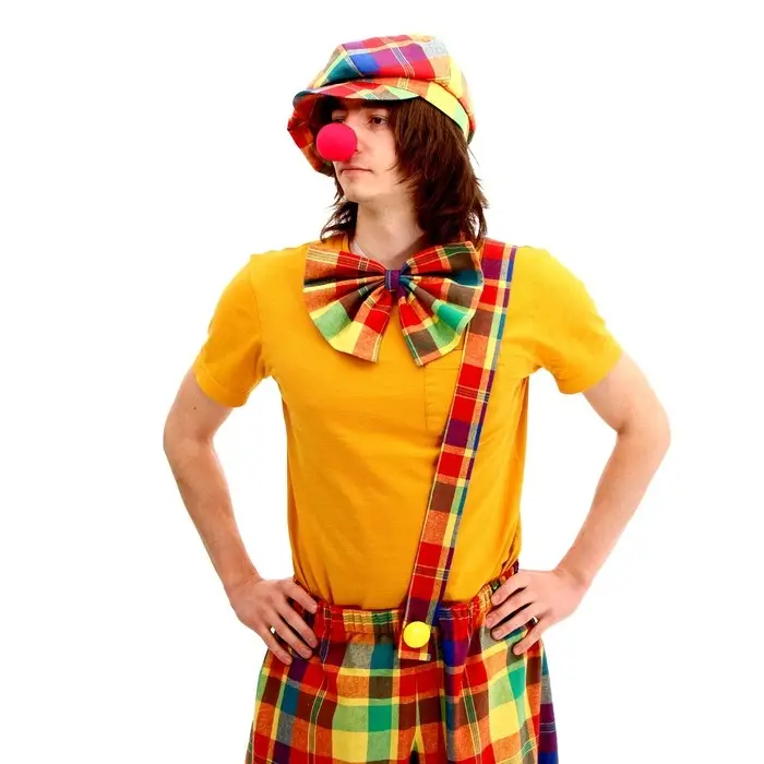 Карнавальный костюм «Клоун с бабочкой», цветная клетка, р. 48-56 Карнавальный костюм «Клоун с бабочкой», цветная клетка, р. 48-56