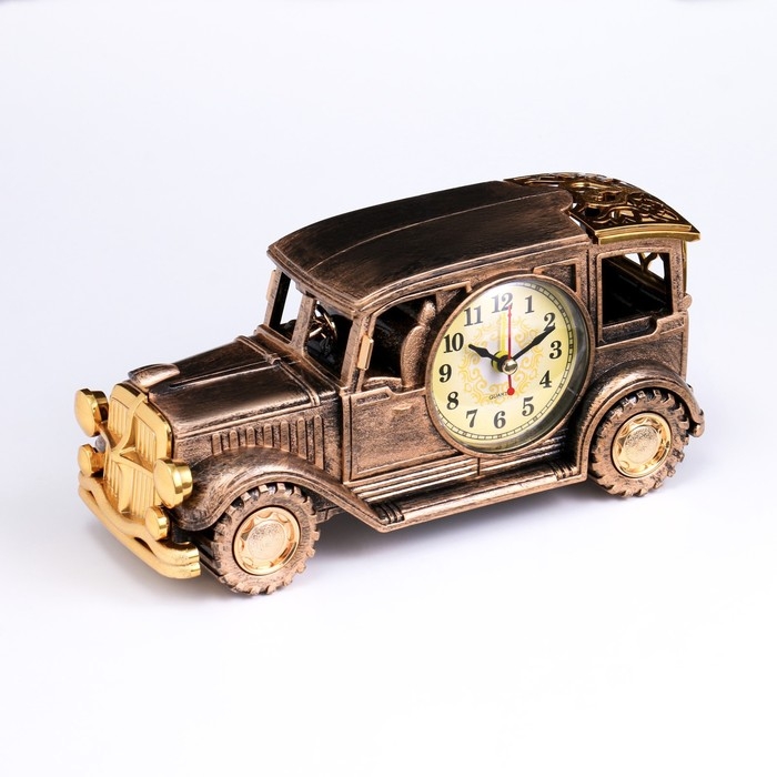 Часы настольные будильник Часы настольные будильник "Автомобиль ретро", циферблат d-6.5 см, 10.5 х 22 см