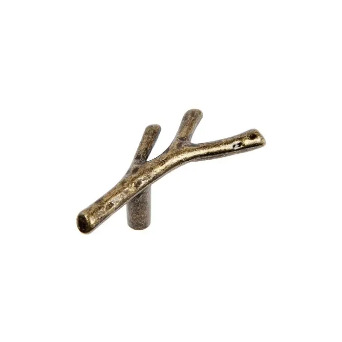 Ручка-кнопка CAPPIO &laquo;Ветка&raquo;, цвет старинная бронза