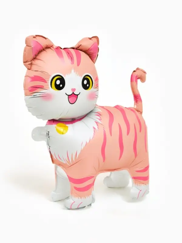 Воздушный шар фольгированный 22" &laquo;Розовая кошка&raquo;, фигура под воздух