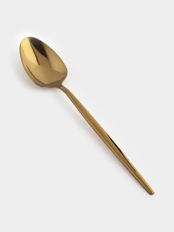 Набор столовых ложек Magistro &laquo;Блинк&raquo;, длина 22 см, 6 шт., нержавеющая сталь, золотистый