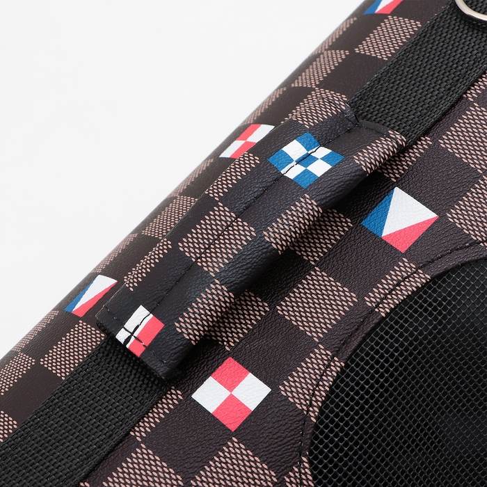 Сумка-переноска каркасная  Сумка-переноска каркасная "Звёздное небо" , размер L, 53 х 21 х 29 см, чёрная