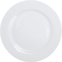 Тарелка Chan Wave Classic мелкая D 175мм фарфор, белый   , фк0176