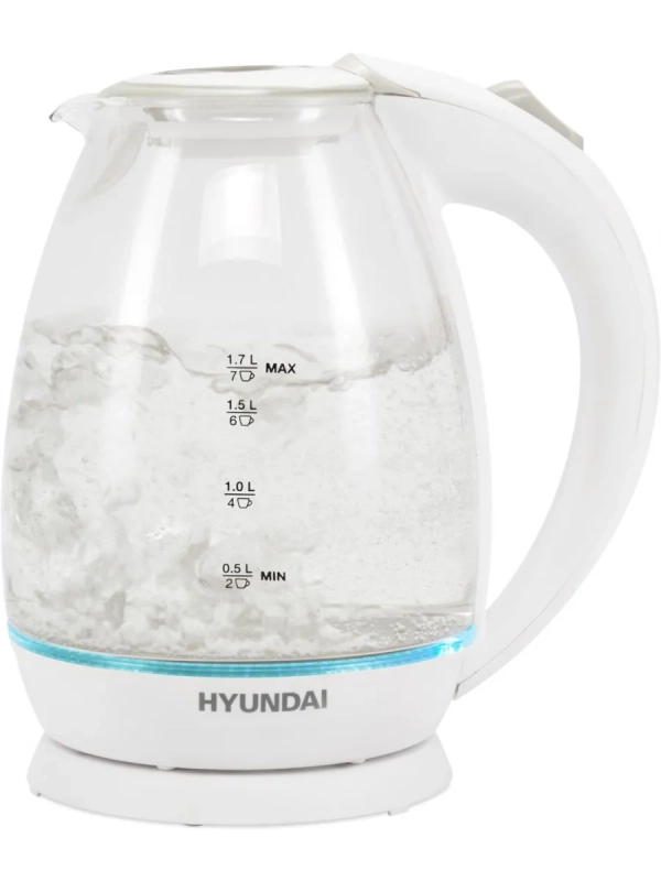Чайник HYK-G2409 1.7л. 2200Вт белый серебристый Чайник HYK-G2409 1.7л. 2200Вт белый серебристый