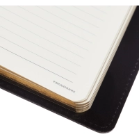 Ежедневник полудатированный черный,кожа,A5,1,208 л.,Br.V.PROFY 3-073/02