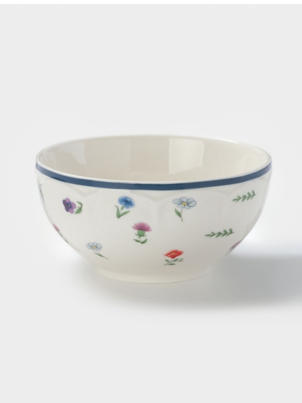 Салатник Доляна «Романс», d=14.1 см, костяной фарфор, белый Салатник Доляна «Романс», d=14.1 см, костяной фарфор, белый