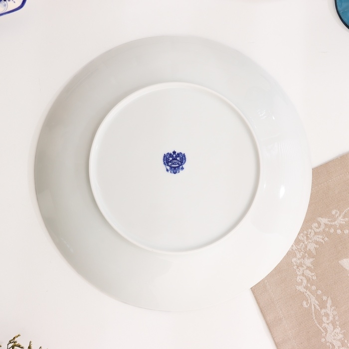 Тарелка Тарелка "Романс одуванчик", д-270мм, нео гжель