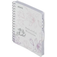 Бизнес-тетрадь А5,140л,кл,спир,плас Attache Selection Flower DreamsBlossom