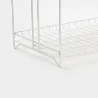 Сушилка для посуды универсальная, разборная, с поддоном, 39.5&times;24&times;29.5 см, белая