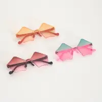 Карнавальные очки "Пятиугольник" градиент, цвета МИКС