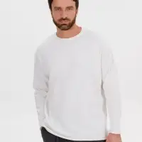Лонгслив унисекс Siluetti Fuori, молочно-белый, размер L/XL